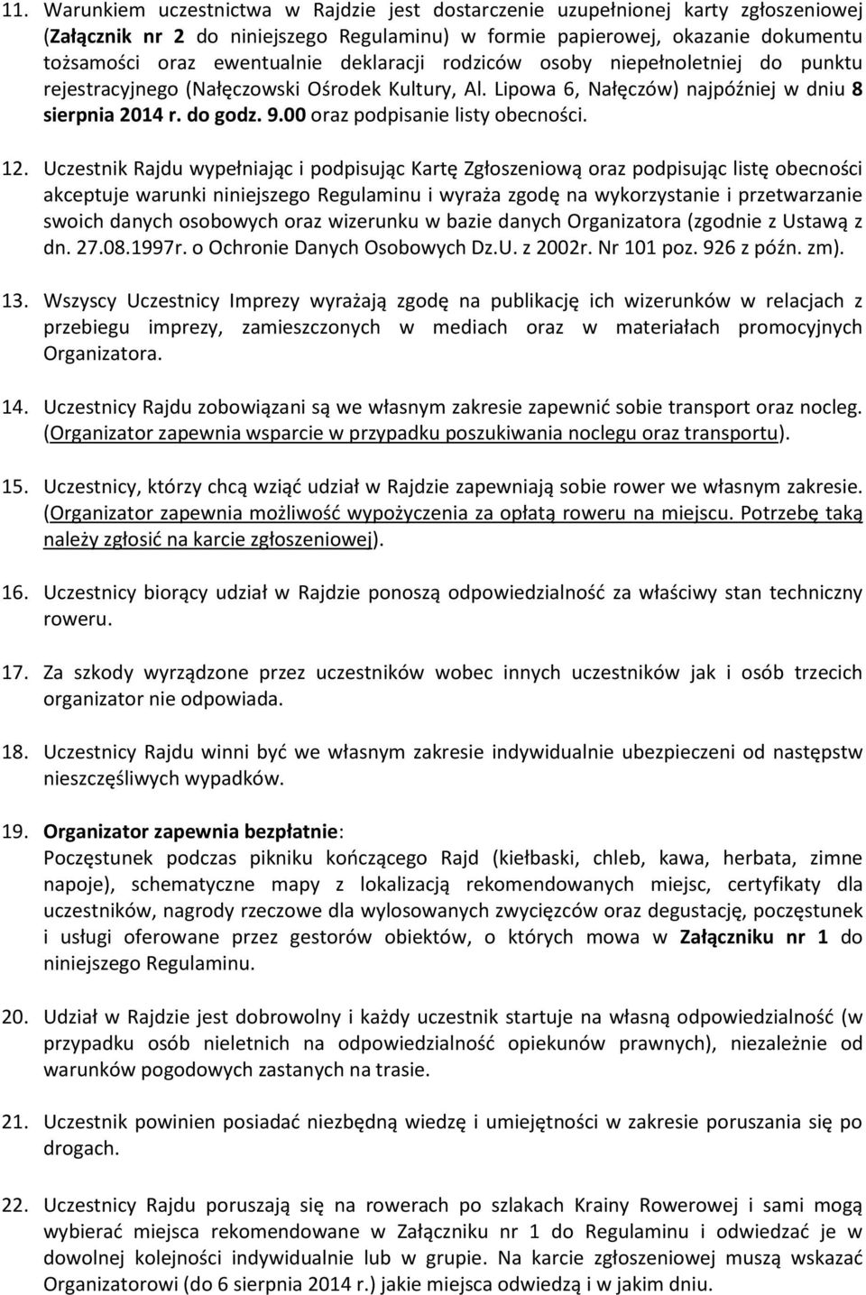 00 oraz podpisanie listy obecności. 12.