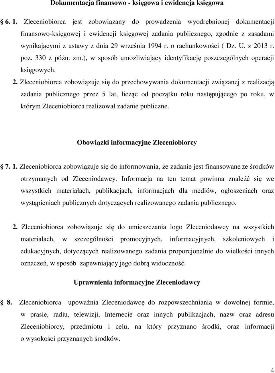 1994 r. o rachunkowości ( Dz. U. z 20