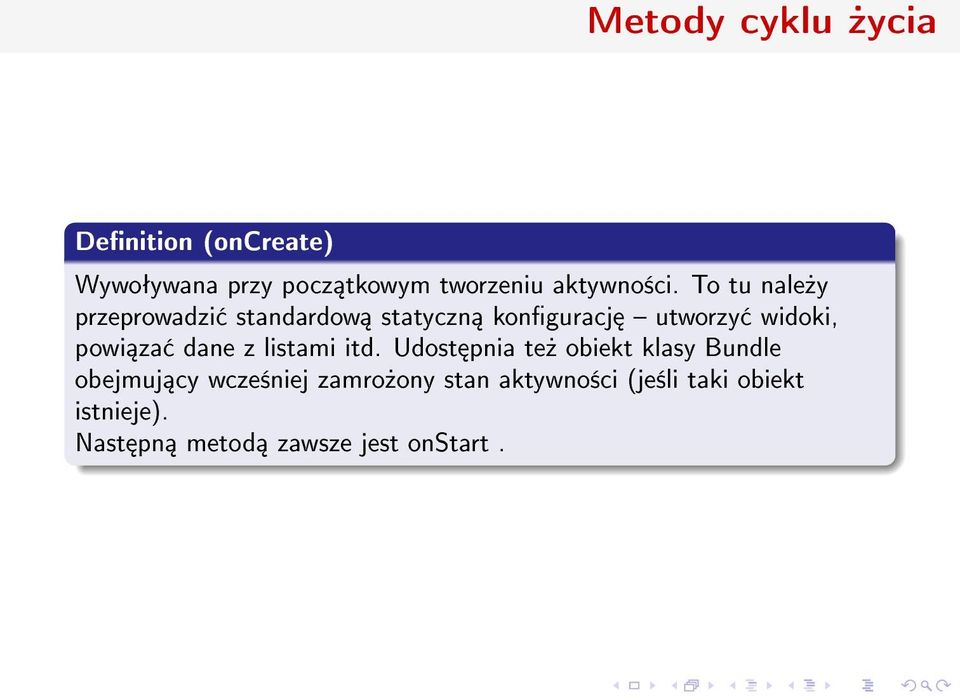 To tu nale»y przeprowadzi standardow statyczn konguracj utworzy widoki, powi za