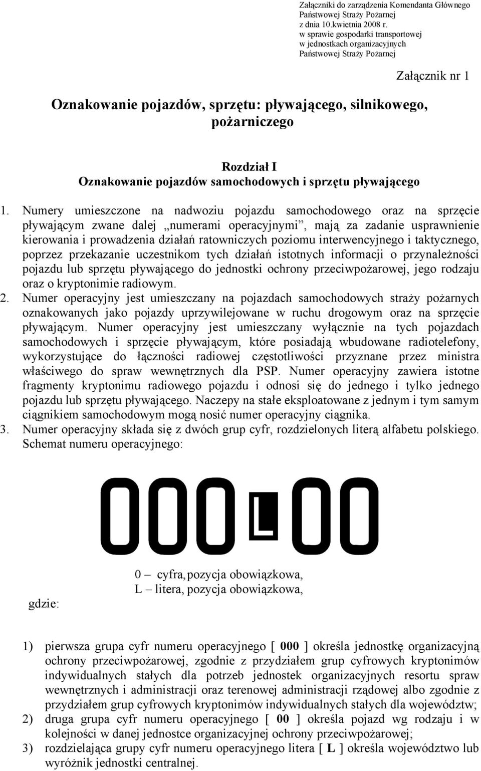 pojazdów samochodowych i sprzętu pływającego 1.