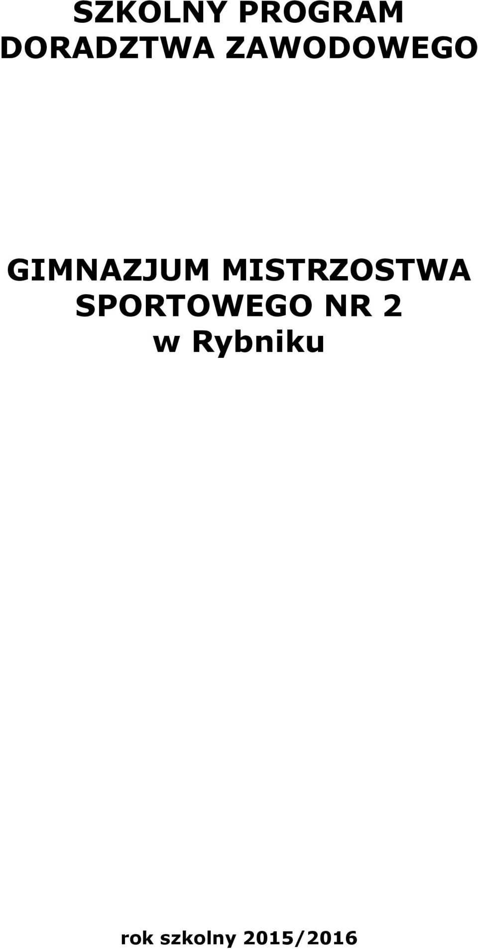 MISTRZOSTWA SPORTOWEGO NR