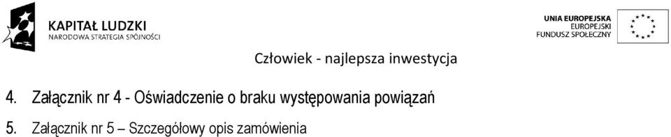 występowania powiązań 5.