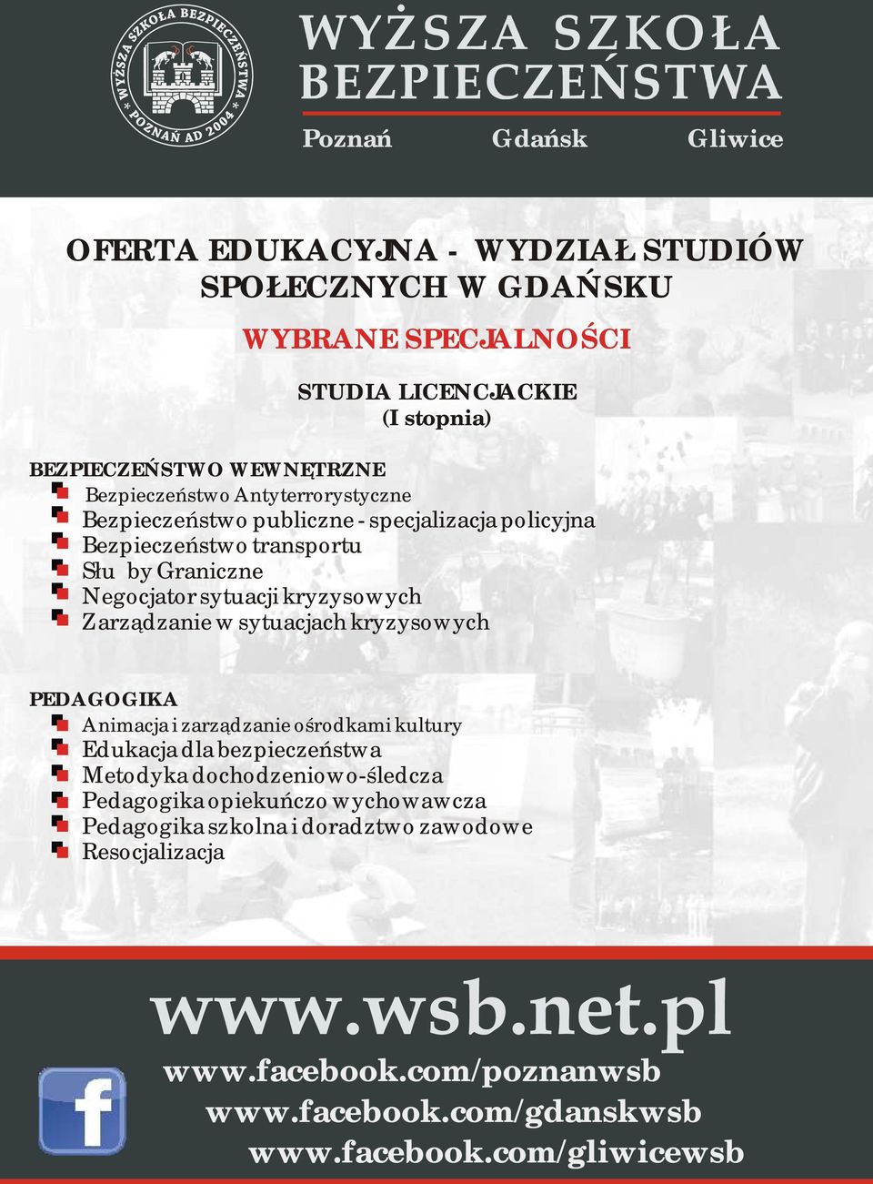 Graniczne Negocjator sytuacji kryzysowych Zarządzanie w sytuacjach kryzysowych PEDAGOGIKA Animacja i zarządzanie ośrodkami kultury