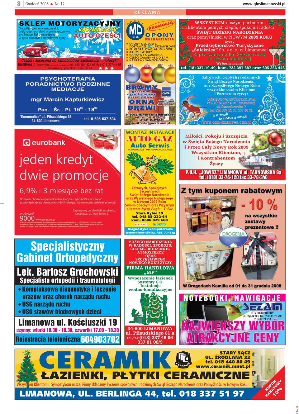 /fax: 018 337-44-88 Zapraszamy: pon-pt: 8-17 sob: 8-13 REKLAMA P.P.H.U.T. PROMOCJ