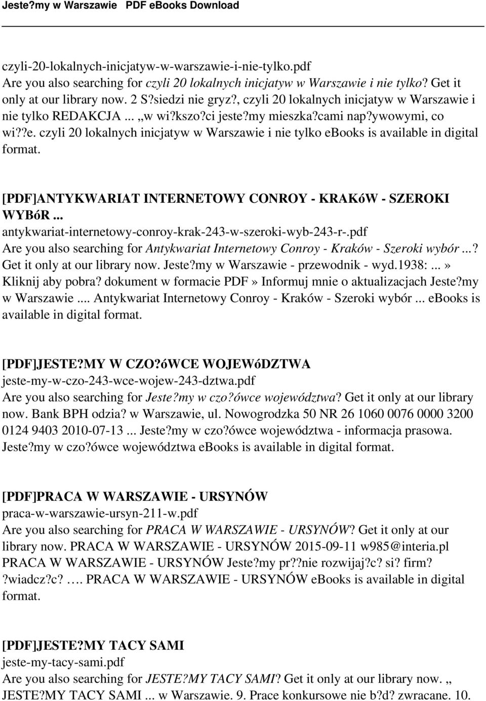 [PDF]ANTYKWARIAT INTERNETOWY CONROY - KRAKóW - SZEROKI WYBóR... antykwariat-internetowy-conroy-krak-243-w-szeroki-wyb-243-r-.