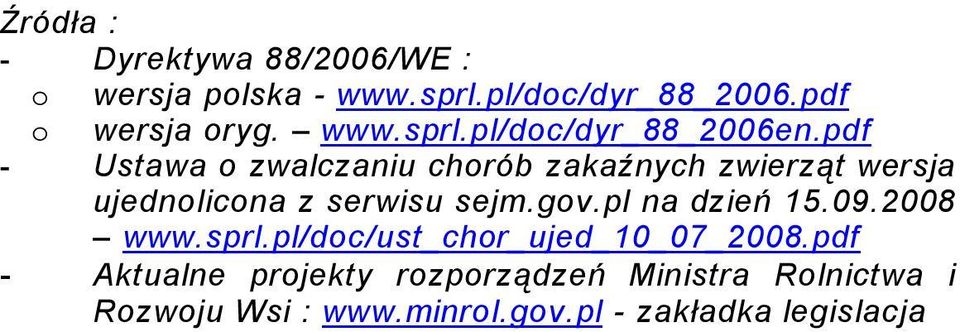 pdf - Ustawa o zwalczaniu chorób zakaźnych zwierząt wersja ujednolicona z serwisu sejm.gov.