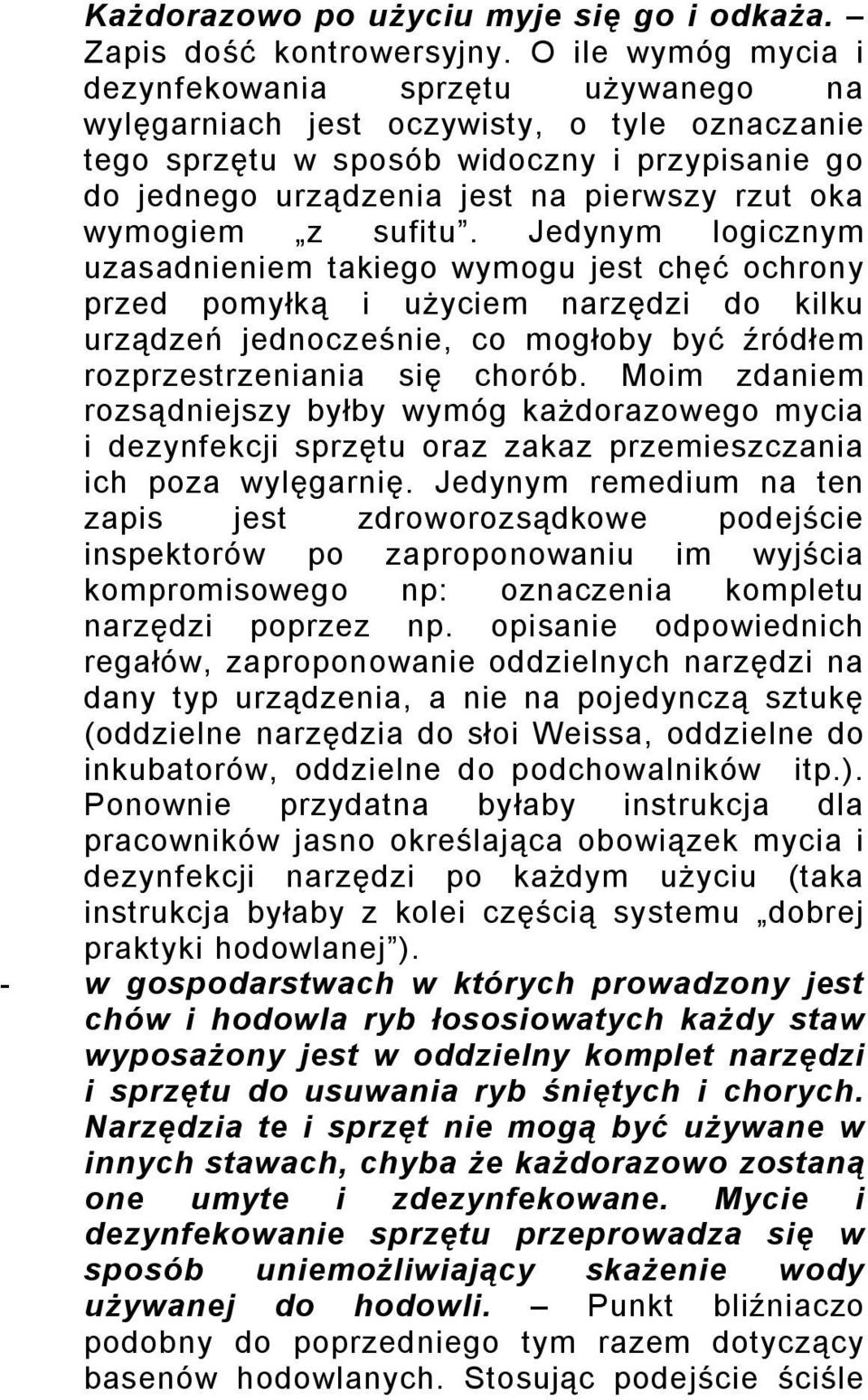 wymogiem z sufitu.