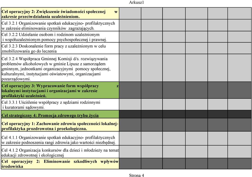 2.4 Współpraca Gminnej Komisji d/s.