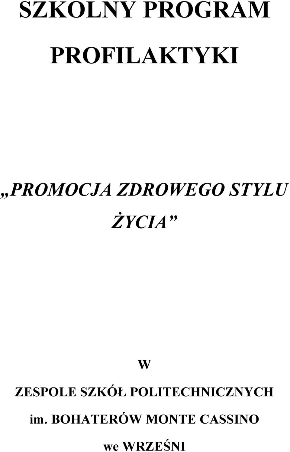 ZESPOLE SZKÓŁ POLITECHNICZNYCH