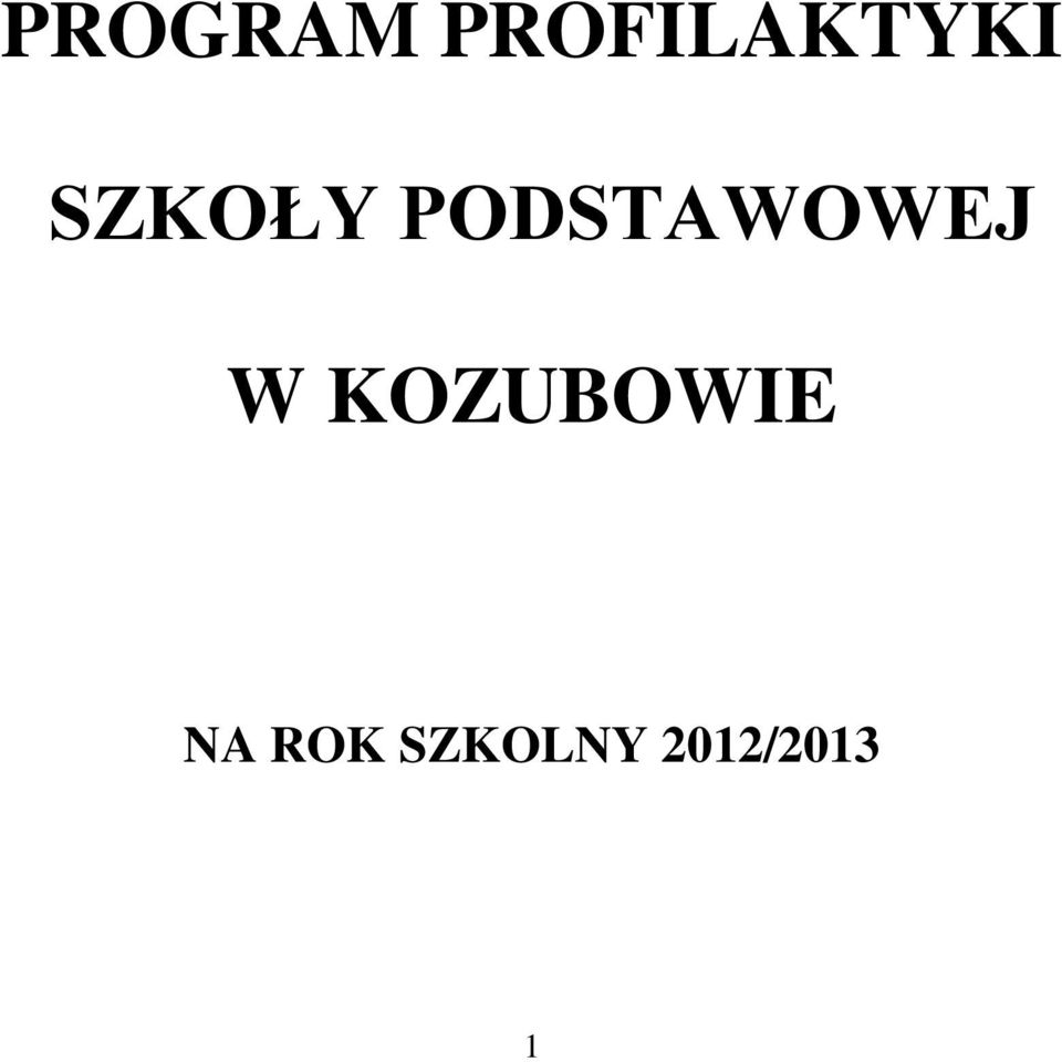 PODSTAWOWEJ W