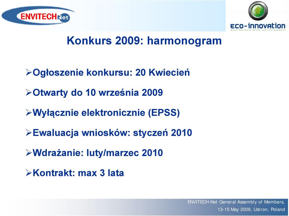 elektronicznie (EPSS) Ewaluacja wniosków: styczeń