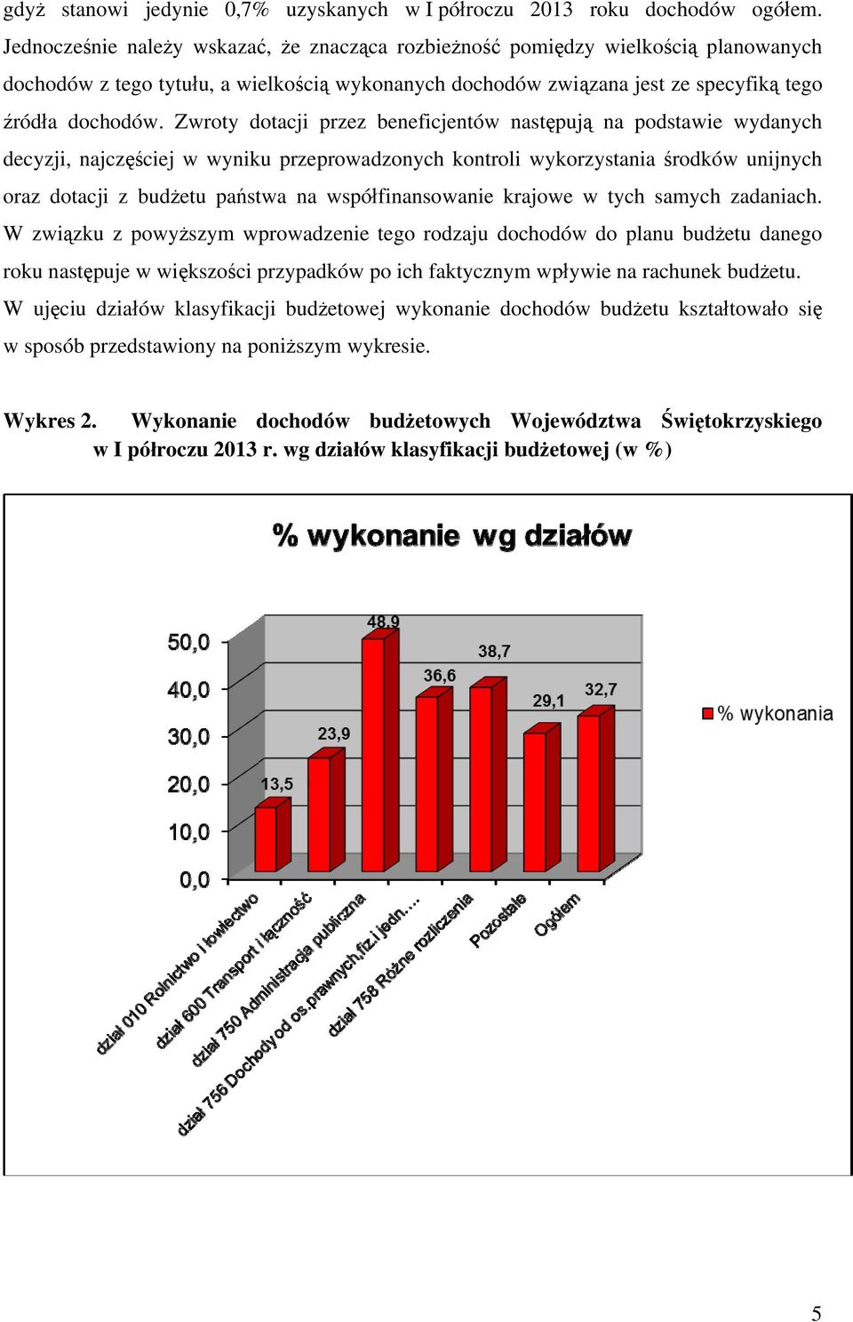 Zwroty otji przez enefijentów nstępują n postwie wynyh eyzji, njzęśiej w wyniku przeprowzonyh kontroli wykorzystni śroków unijnyh orz otji z użetu pństw n współfinnsownie krjowe w tyh smyh znih.