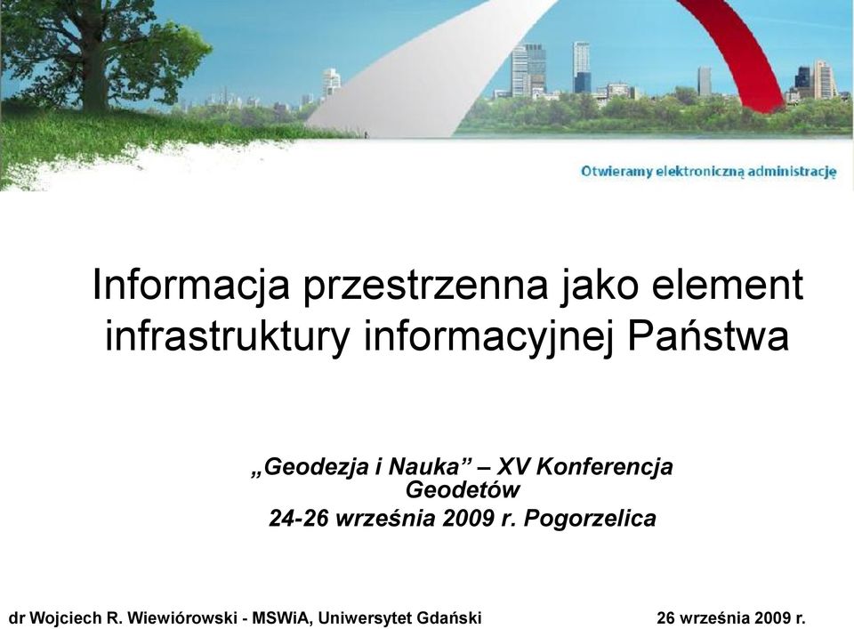 Geodezja i Nauka XV Konferencja