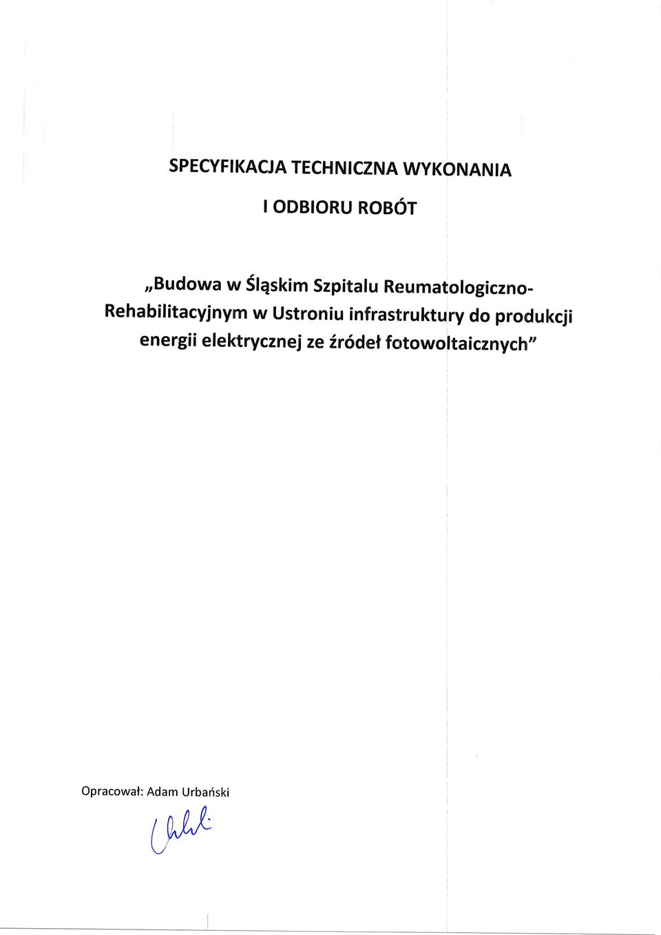 Rehabilitacyjnym w ustrniu infrastruktury d prdukcji