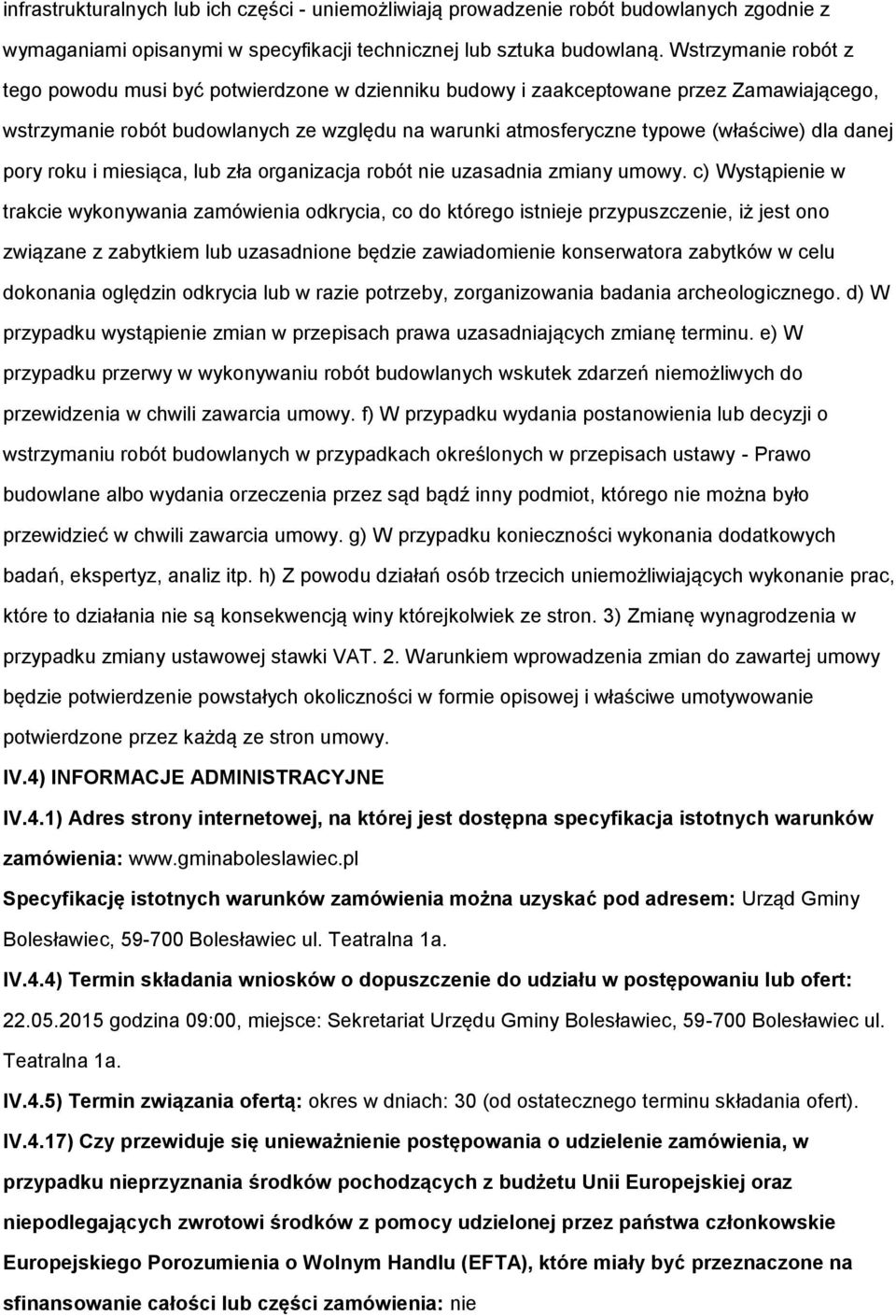 i miesiąca, lub zła rganizacja rbót nie uzasadnia zmiany umwy.
