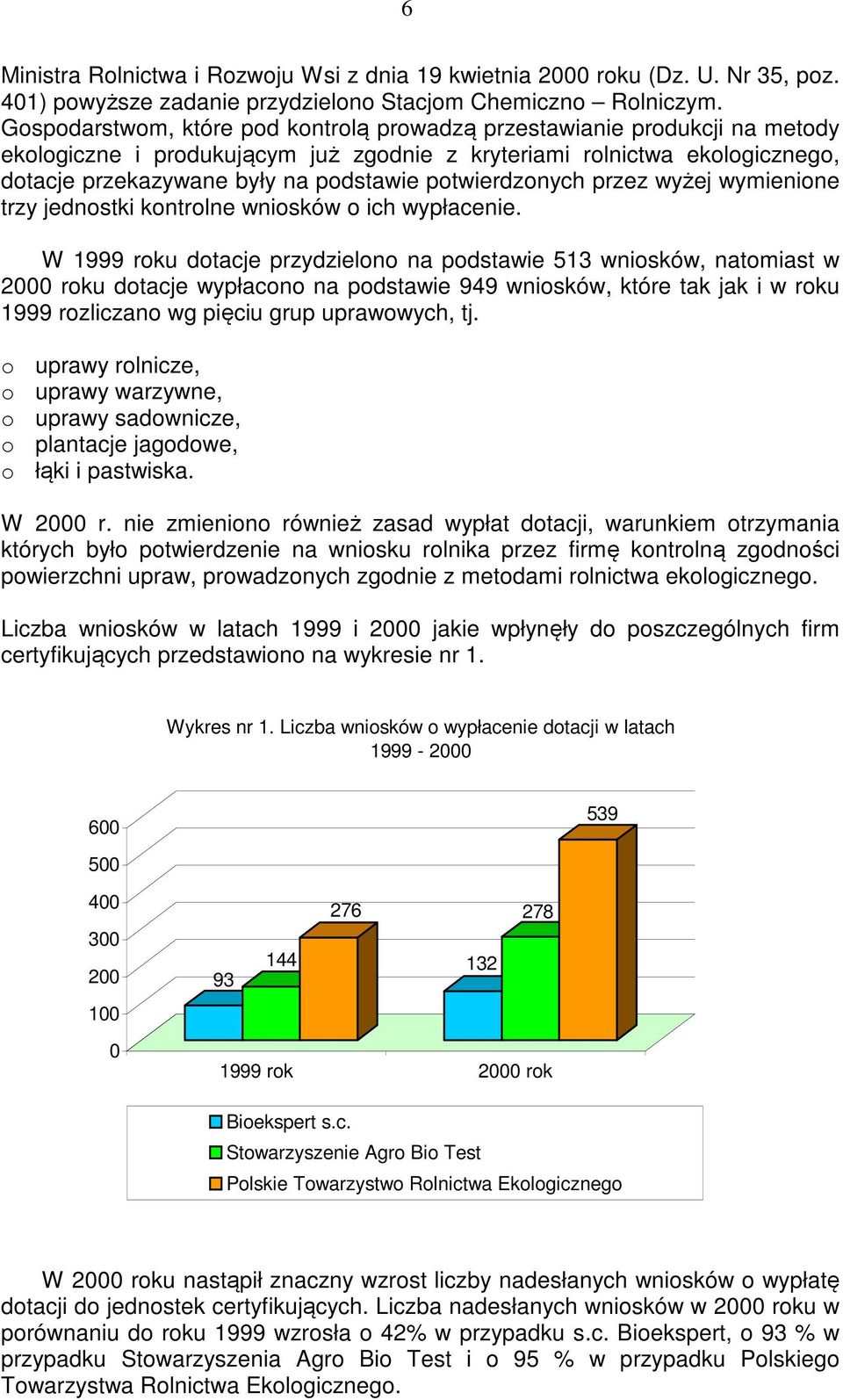 potwierdzonych przez wyżej wymienione trzy jednostki kontrolne wniosków o ich wypłacenie.