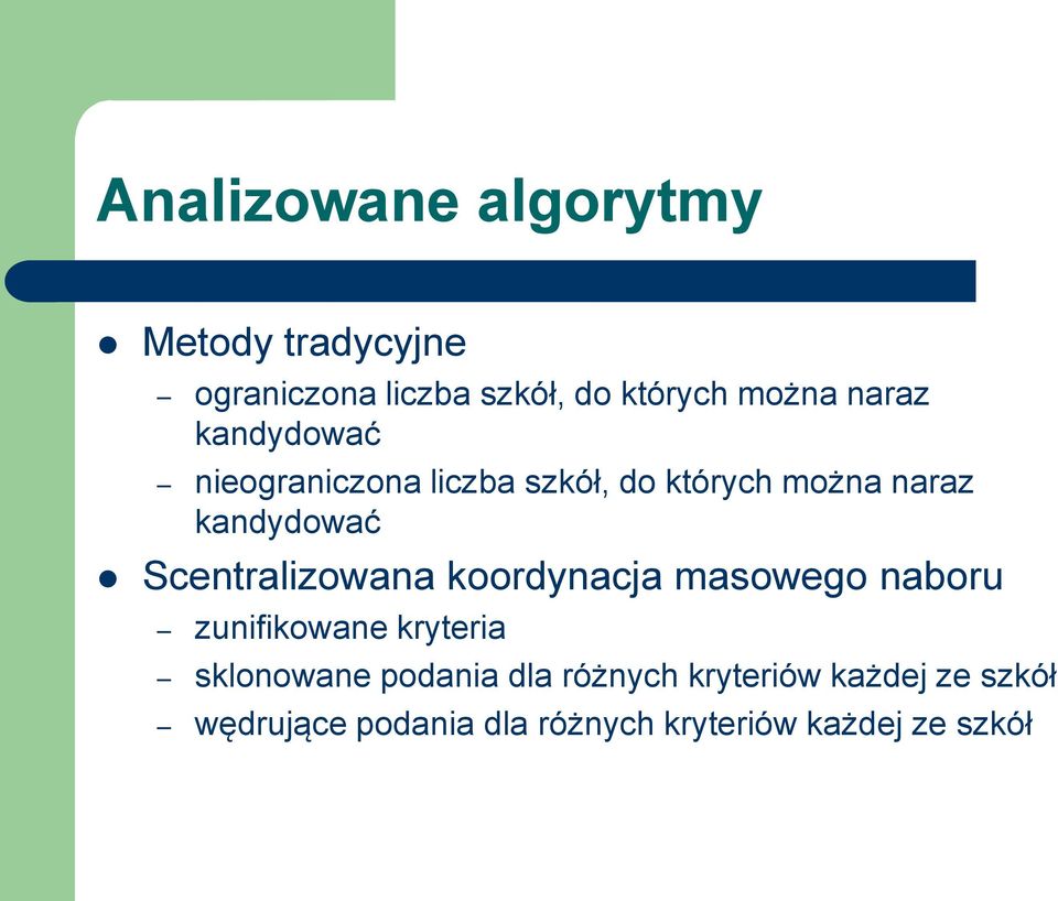 Scentralizowana koordynacja masowego naboru zunifikowane kryteria sklonowane podania