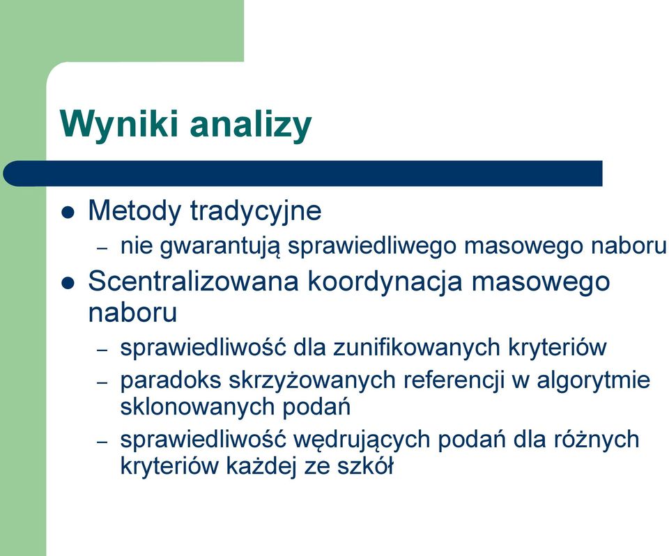 zunifikowanych kryteriów paradoks skrzyżowanych referencji w algorytmie