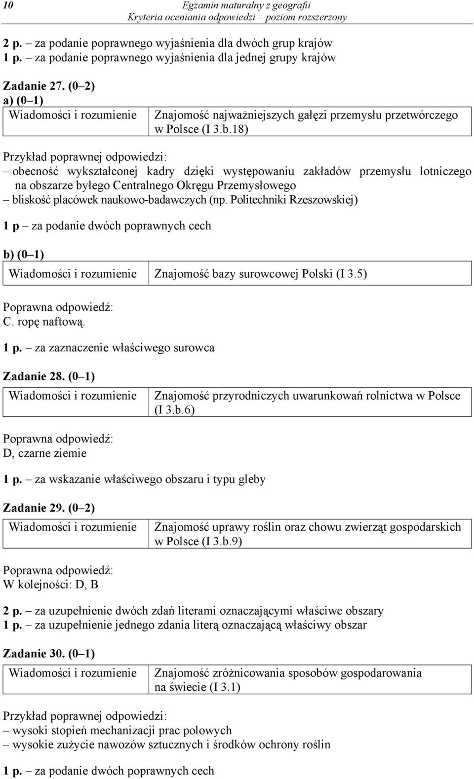 18) obecność wykształconej kadry dzięki występowaniu zakładów przemysłu lotniczego na obszarze byłego Centralnego Okręgu Przemysłowego bliskość placówek naukowo-badawczych (np.