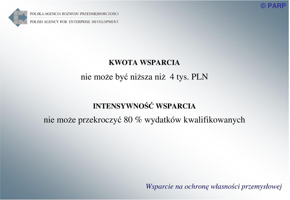 przekroczyć 80 % wydatków kwalifikowanych