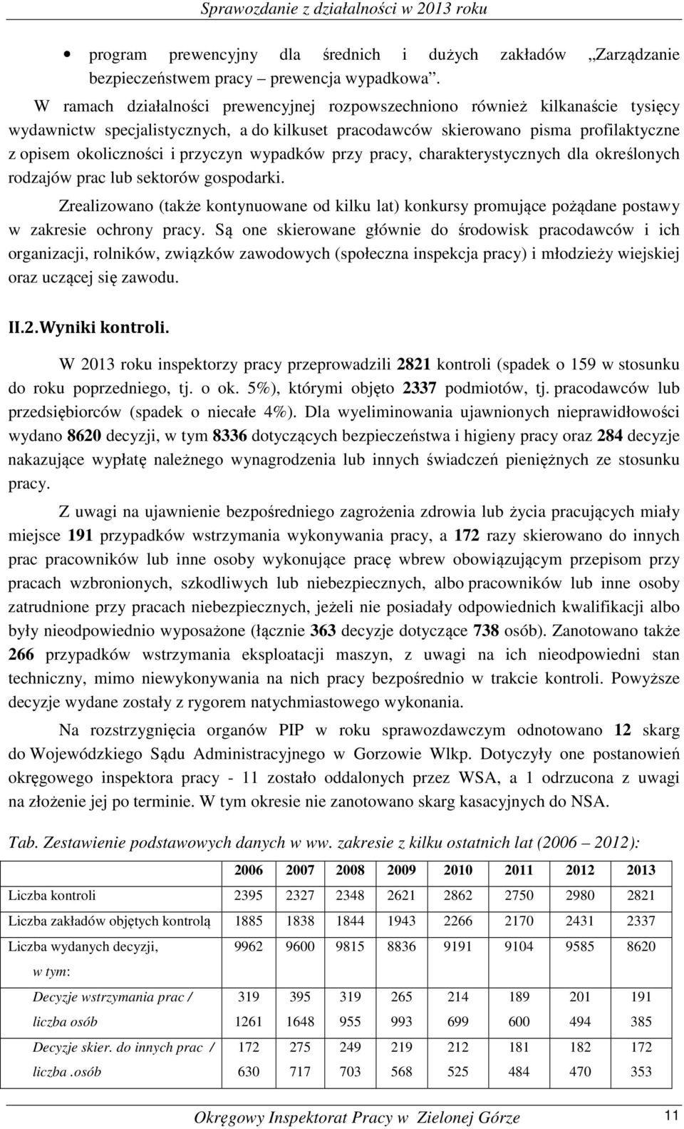 przyczyn wypadków przy pracy, charakterystycznych dla określonych rodzajów prac lub sektorów gospodarki.