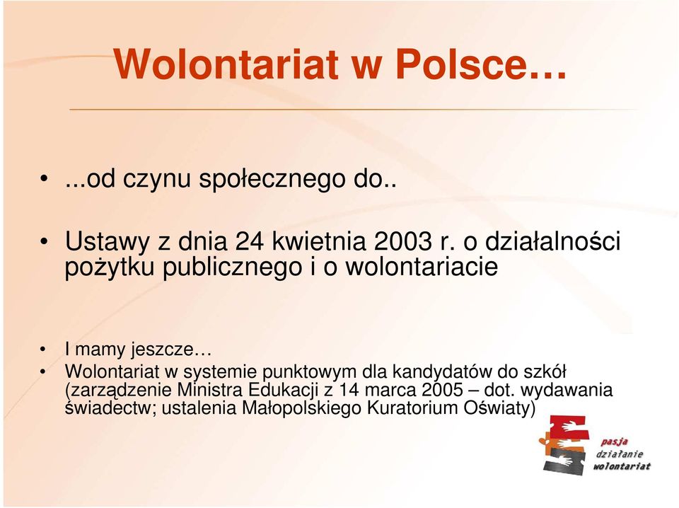 w systemie punktowym dla kandydatów do szkół (zarządzenie Ministra Edukacji z 14