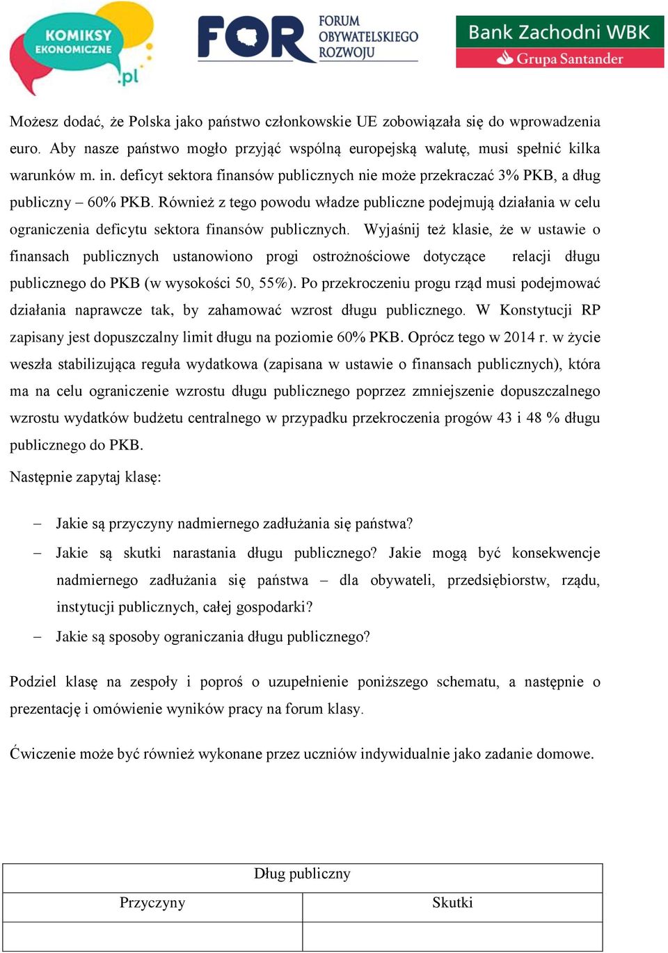 Również z tego powodu władze publiczne podejmują działania w celu ograniczenia deficytu sektora finansów publicznych.