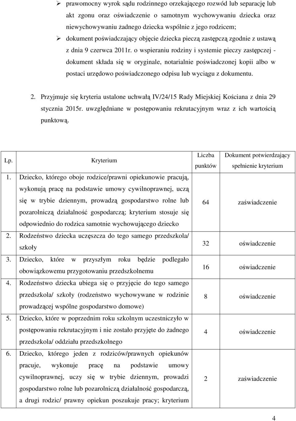 o wspieraniu rodziny i systemie pieczy zastępczej - dokument składa się w oryginale, notarialnie poświadczonej kopii albo w postaci urzędowo poświadczonego odpisu lub wyciągu z dokumentu. 2.