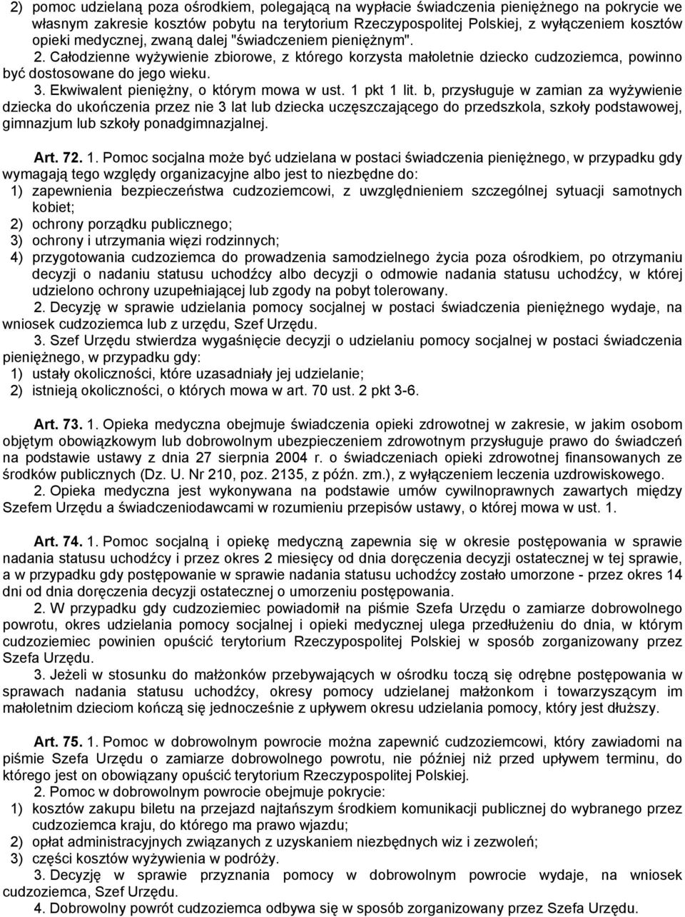 Ekwiwalent pieniężny, o którym mowa w ust. 1 pkt 1 lit.
