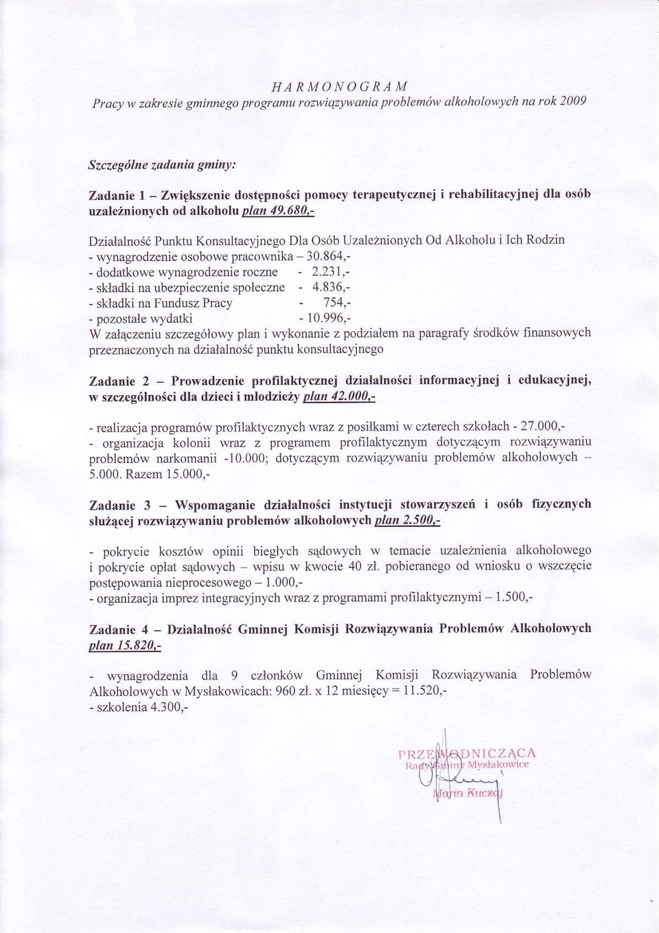 864,- - dodatkowe wynagrodzenie roczne - 2.231,- - sktadki na ubezpieczenie spoleczne - 4.836,- - skladki na Fundusz Pracy - 754 - - pozostale wydatki - 10.