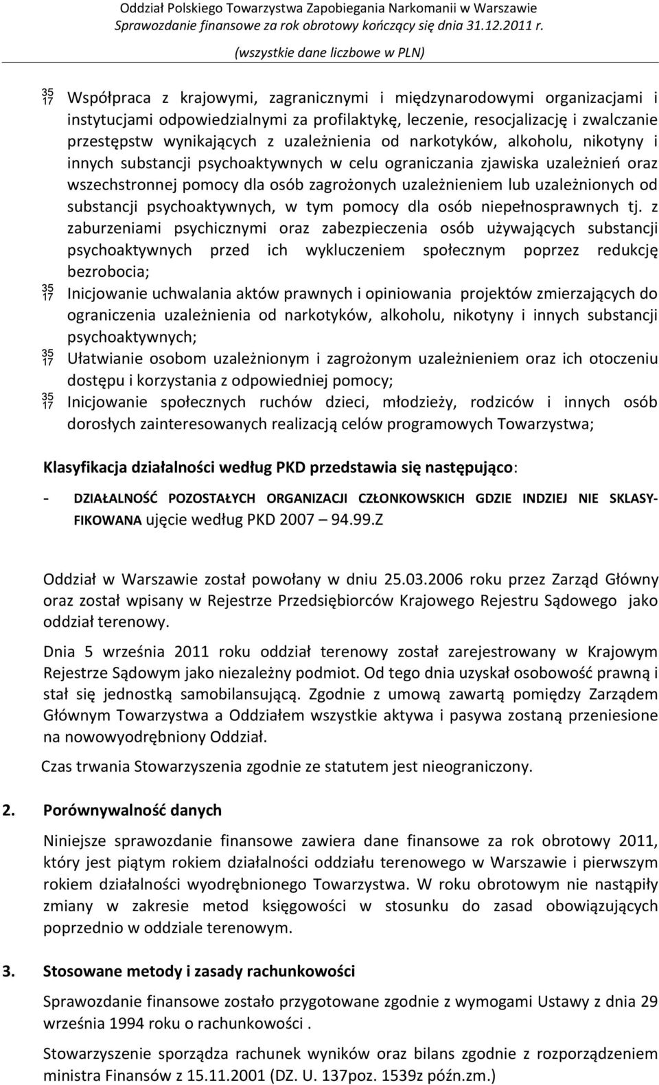 substancji psychoaktywnych, w tym pomocy dla osób niepełnosprawnych tj.