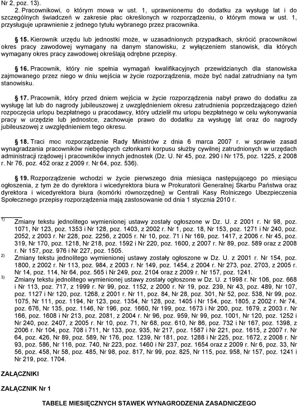 Kierownik urzędu lub jednostki może, w uzasadnionych przypadkach, skrócić pracownikowi okres pracy zawodowej wymagany na danym stanowisku, z wyłączeniem stanowisk, dla których wymagany okres pracy