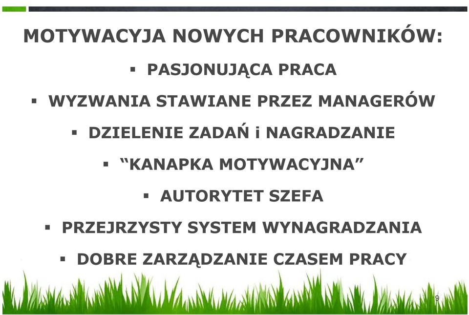 NAGRADZANIE KANAPKA MOTYWACYJNA AUTORYTET SZEFA