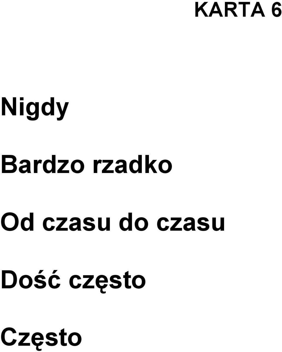 Od czasu do
