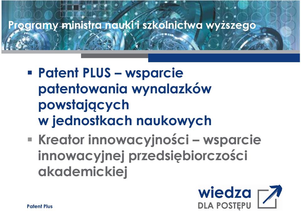 powstających w jednostkach naukowych Kreator