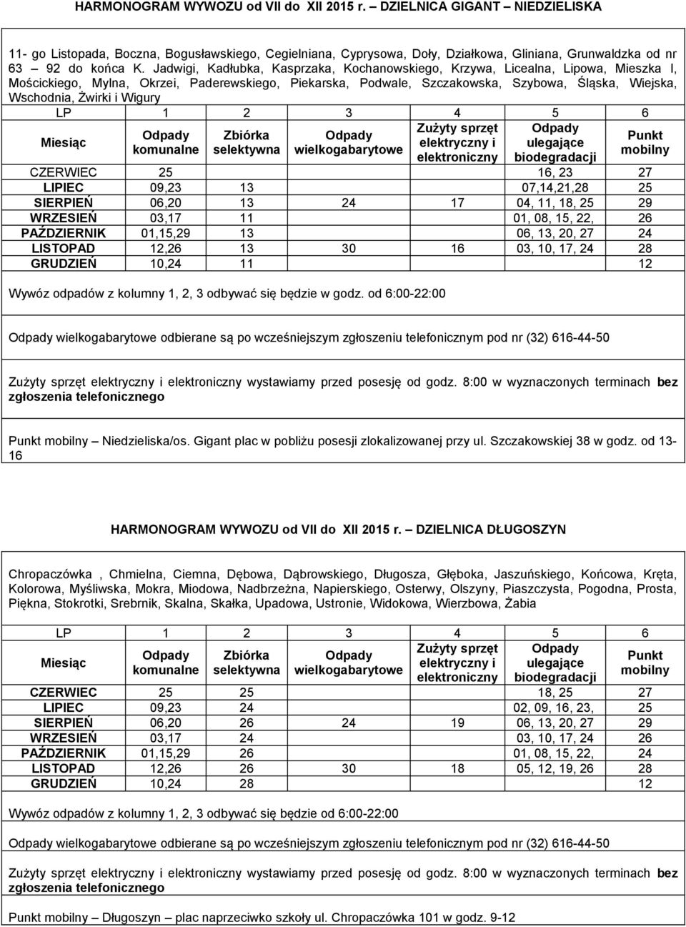 Żwirki i Wigury elektroniczny biodegradacji CZERWIEC 25 16, 23 27 LIPIEC 09,23 13 07,14,21,28 25 SIERPIEŃ 06,20 13 24 17 04, 11, 18, 25 29 WRZESIEŃ 03,17 11 01, 08, 15, 22, 26 PAŹDZIERNIK 01,15,29 13