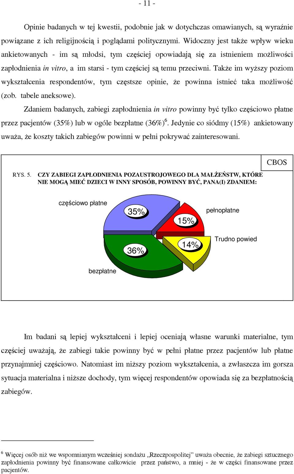 Także im wyższy poziom wykształcenia respondentów, tym częstsze opinie, że powinna istnieć taka możliwość (zob. tabele aneksowe).