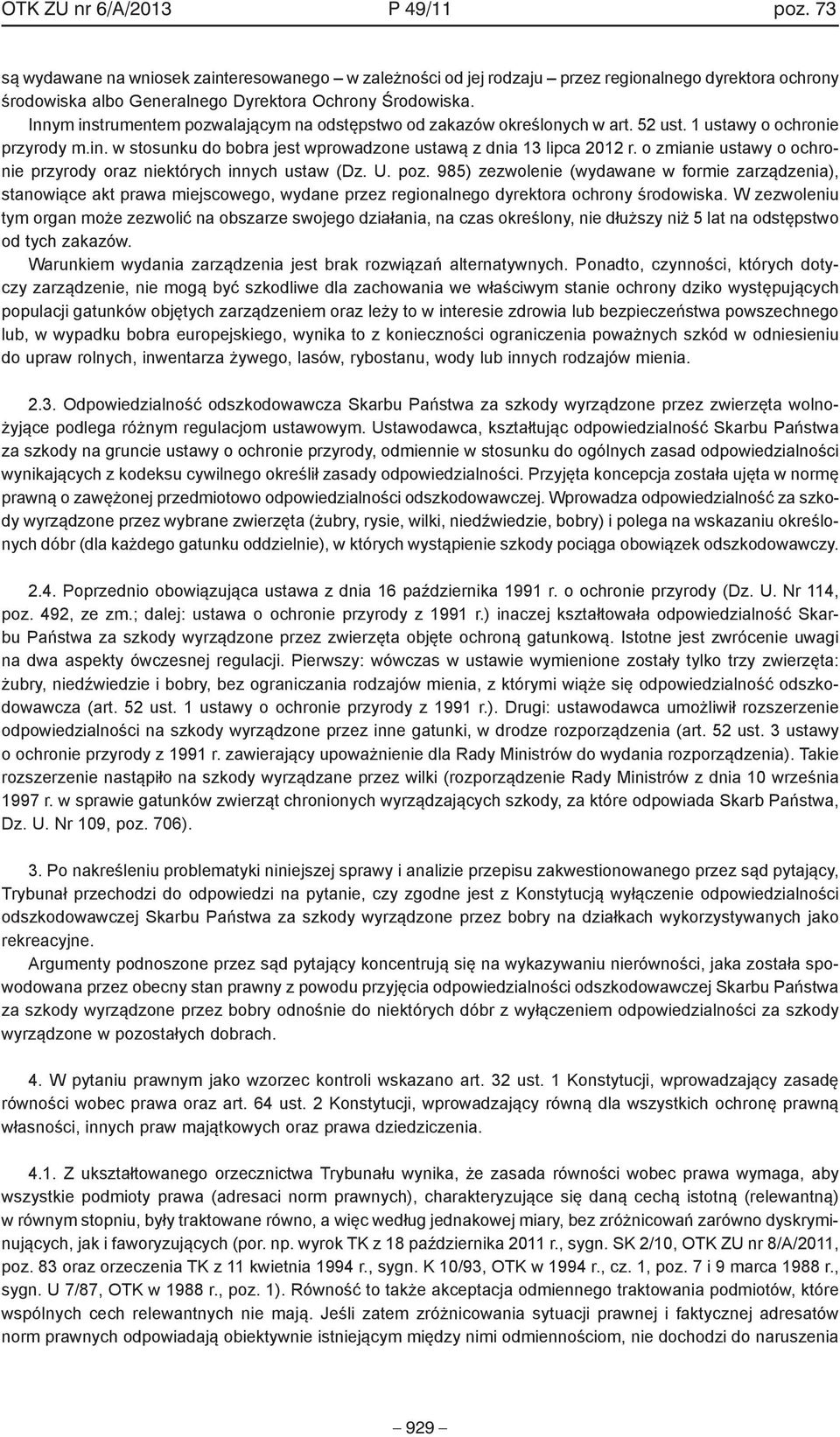 o zmianie ustawy o ochronie przyrody oraz niektórych innych ustaw (Dz. U. poz.