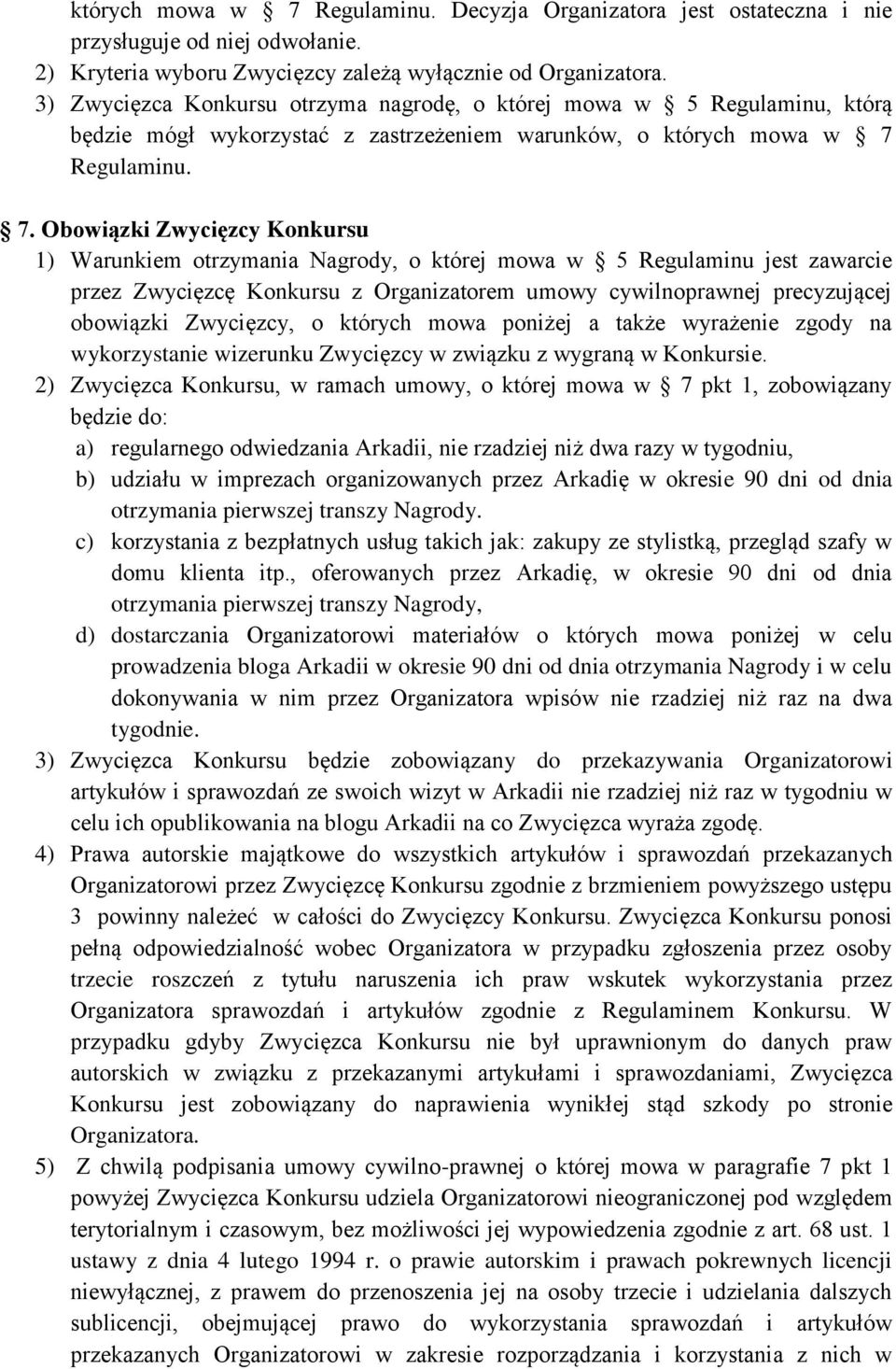 Regulaminu. 7.