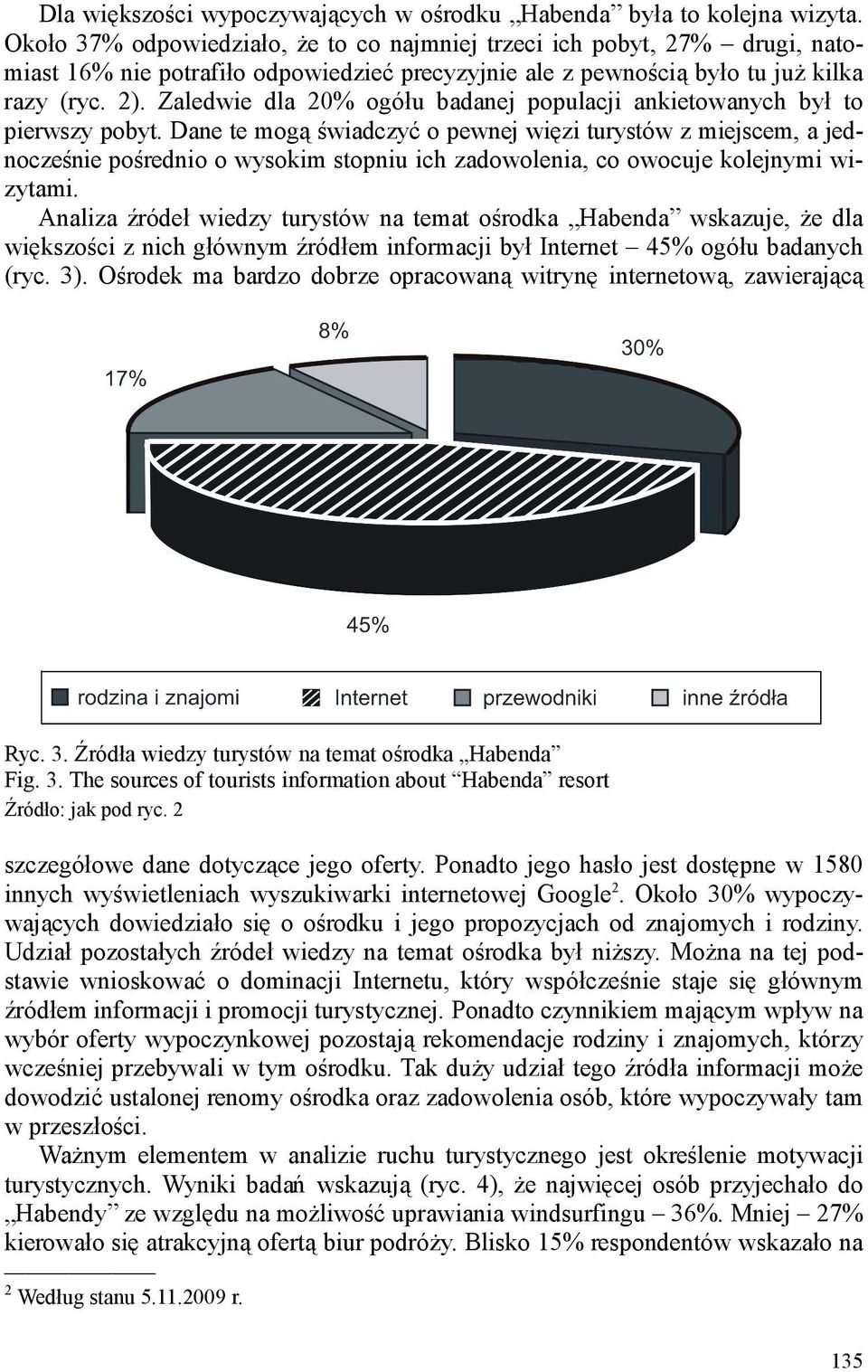 Zaledwie dla 20% ogółu badanej populacji ankietowanych był to pierwszy pobyt.