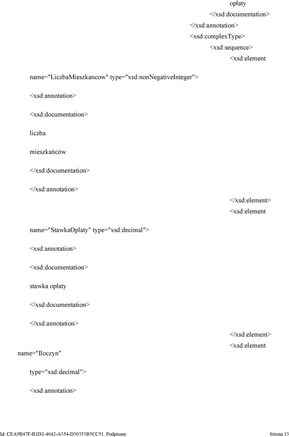 name="stawkaoplaty" type="xsd:decimal"> stawka opłaty