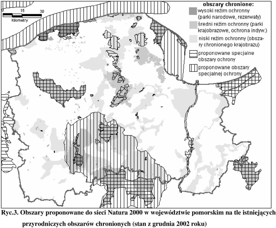 2000 w województwie pomorskim na tle