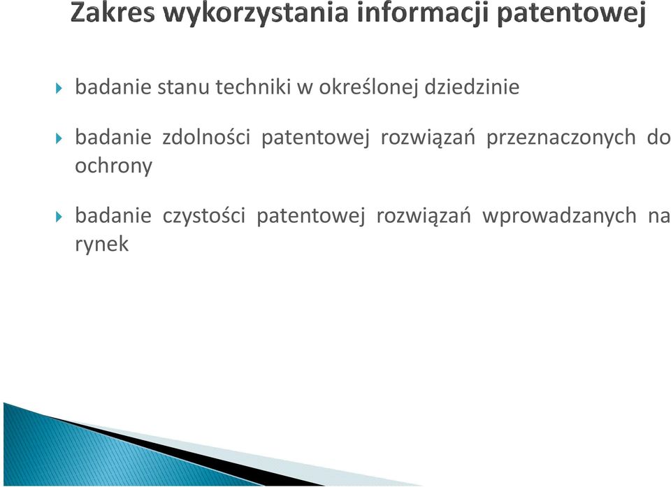 badanie czystości patentowej rozwiązań wprowadzanych na