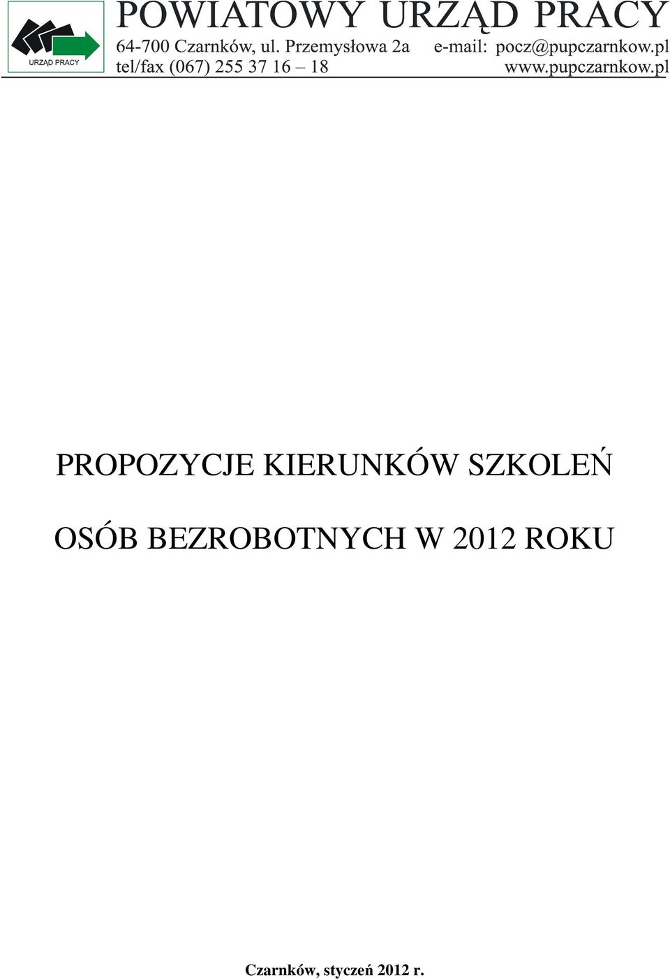 BEZROBOTNYCH W 2012