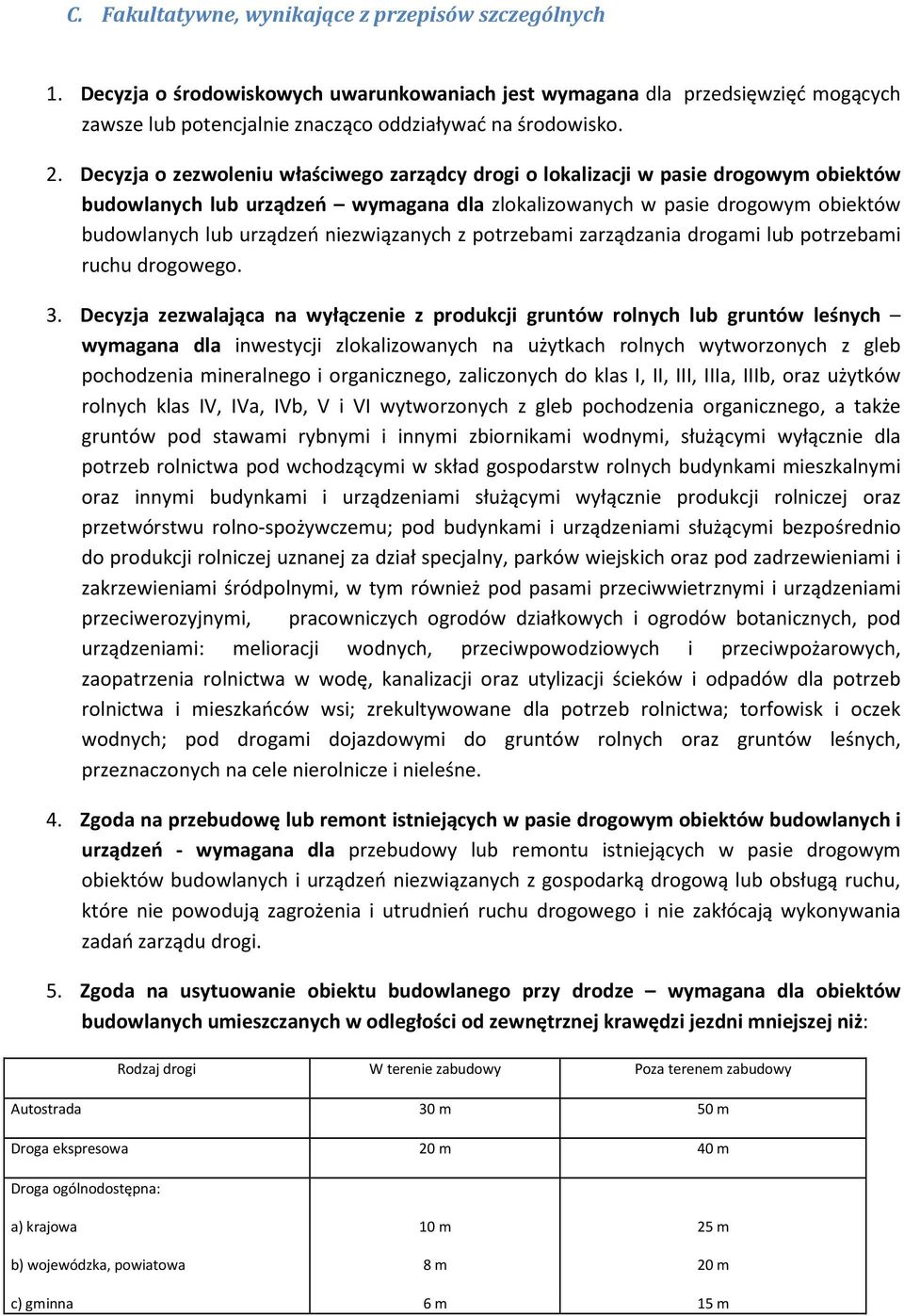 niezwiązanych z potrzebami zarządzania drogami lub potrzebami ruchu drogowego. 3.