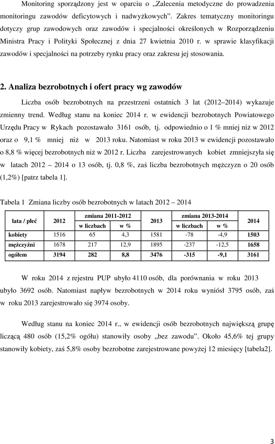 w sprawie klasyfikacji zawodów i specjalności na potrzeby rynku pracy oraz zakresu jej stosowania. 2.