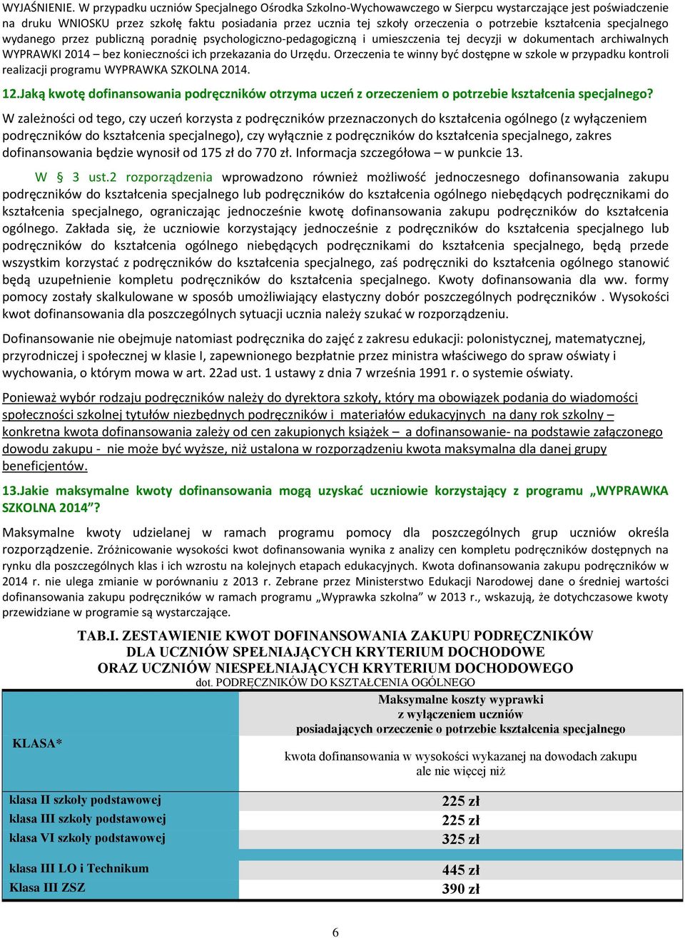 specjalneg wydaneg przez publiczną pradnię psychlgiczn-pedaggiczną i umieszczenia tej decyzji w dkumentach archiwalnych WYPRAWKI 2014 bez kniecznści ich przekazania d Urzędu.