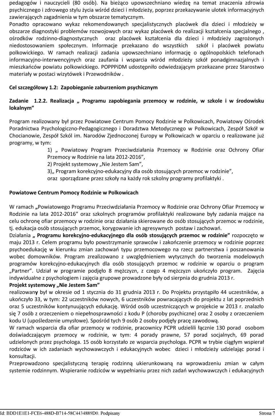 obszarze tematycznym.