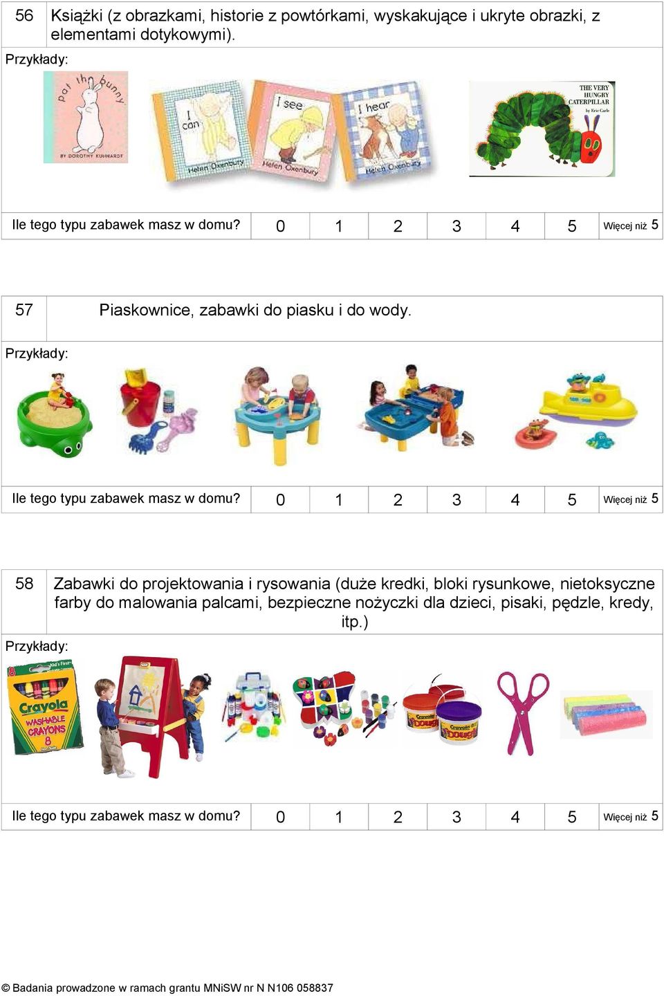 8 Zabawki do projektowania i rysowania (duże kredki, bloki rysunkowe, nietoksyczne farby do