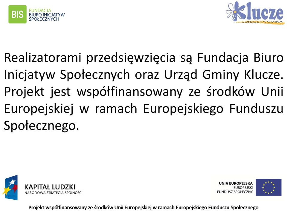 Projekt jest współfinansowany ze środków Unii